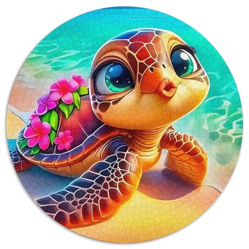 Meeresschildkröte 1000-teiliges Puzzle Für Frauen, Männer Meeresreptilien Herausforderndes Puzzle Stress Abbauen Familie Aktivität Spiele Geschenk Zum Geburtstag 1000pcs (67.5x67.5cm) von PFQHUAIDH