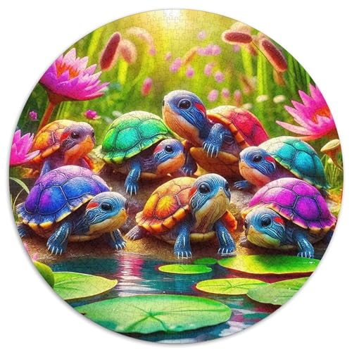 Meeresschildkröte 1000-teiliges Puzzle Für Frauen, Männer Meeresreptilien Herausforderndes Puzzle Stress Abbauen Familienspielabende Spielzeug Geschenk 1000pcs (67.5x67.5cm) von PFQHUAIDH