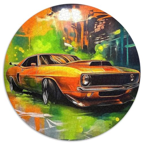 Muskel Auto 1000-teiliges Puzzle Für Erwachsene Kinder Fahrzeug Anspruchsvolles Puzzle Stress Abbauen Perfekt Für Spieleabende Geschenk Zum Geburtstag 1000pcs (67.5x67.5cm) von PFQHUAIDH