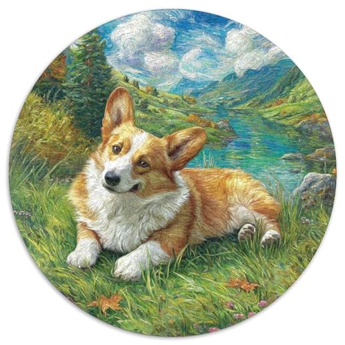 Netter Hund 1000-teiliges Puzzle Für Erwachsene Kinder Tier Thema Herausforderndes Puzzle Entspannend Familie Aktivität Spiele Spielzeug Geschenk 1000pcs (67.5x67.5cm) von PFQHUAIDH