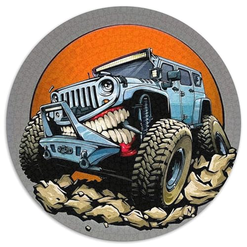 Offroad Fahrzeug 1000-teiliges Puzzle Für Erwachsene Kinder Fahrzeug Anspruchsvolles Puzzle Entspannend Perfekt Für Spieleabende Spielzeug Geschenk 1000pcs (67.5x67.5cm) von PFQHUAIDH