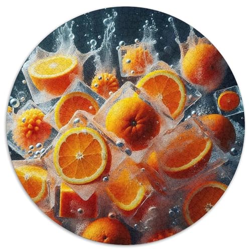 Orange 1000-teiliges Puzzle Für Frauen, Männer Fruchtfertigung Anspruchsvolles Puzzle Stress Abbauen Familie Aktivität Spiele Spielzeug Geschenk 1000pcs (67.5x67.5cm) von PFQHUAIDH