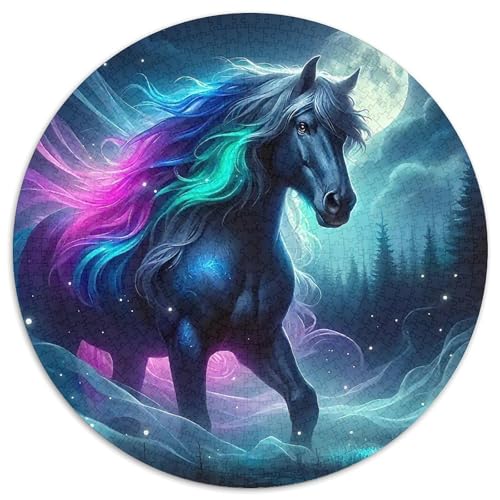 Pferd 1000-teiliges Puzzle Für Frauen, Männer Tier Thema Anspruchsvolles Puzzle Stress Abbauen Perfekt Für Spieleabende Spielzeug Geschenk 1000pcs (67.5x67.5cm) von PFQHUAIDH