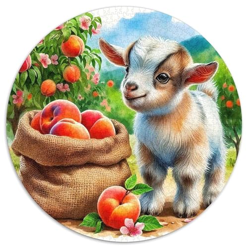 Pfirsich 1000-teiliges Puzzle Für Frauen, Männer Fruchtfertigung Herausforderndes Puzzle Stress Abbauen Familienspielabende Spielzeug Geschenk 1000pcs (67.5x67.5cm) von PFQHUAIDH