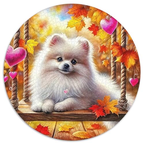 Pommern 1000-teiliges Puzzle Für Erwachsene Kinder Kleiner Hund Anspruchsvolles Puzzle Stress Abbauen Familie Aktivität Spiele Geschenk Zum Geburtstag 1000pcs (67.5x67.5cm) von PFQHUAIDH