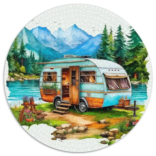Romantisches Camping 1000-teiliges Puzzle Für Erwachsene Kinder Wild Camping Anspruchsvolles Puzzle Entspannend Familienspielabende Geschenk Zum Geburtstag 1000pcs (67.5x67.5cm) von PFQHUAIDH
