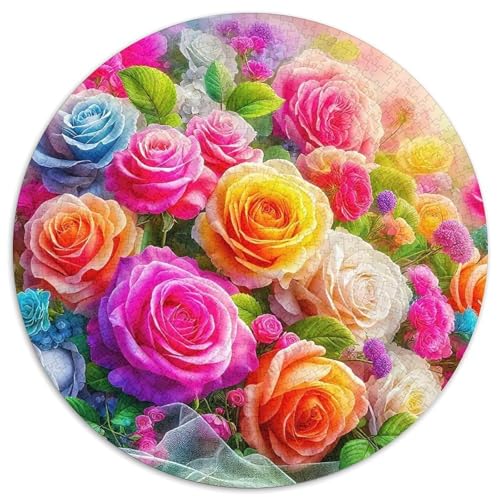 Rose 1000-teiliges Puzzle Für Frauen, Männer Blumen Anspruchsvolles Puzzle Stress Abbauen Perfekt Für Spieleabende Spielzeug Geschenk 1000pcs (67.5x67.5cm) von PFQHUAIDH