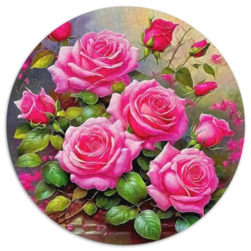 Rose 1000-teiliges Puzzle Für Frauen, Männer Blumen Herausforderndes Puzzle Stress Abbauen Familienspielabende Spielzeug Geschenk 1000pcs (67.5x67.5cm) von PFQHUAIDH