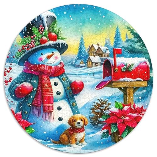 Schneemann 1000-teiliges Puzzle Für Erwachsene Kinder Weihnachten Anspruchsvolles Puzzle Entspannend Familie Aktivität Spiele Geschenk Zum Geburtstag 1000pcs (67.5x67.5cm) von PFQHUAIDH