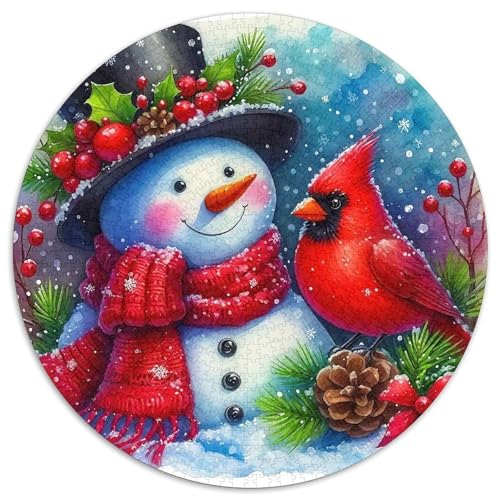 Schneemann 1000-teiliges Puzzle Für Erwachsene Kinder Weihnachten Anspruchsvolles Puzzle Entspannend Familie Aktivität Spiele Geschenk Zum Geburtstag 1000pcs (67.5x67.5cm) von PFQHUAIDH