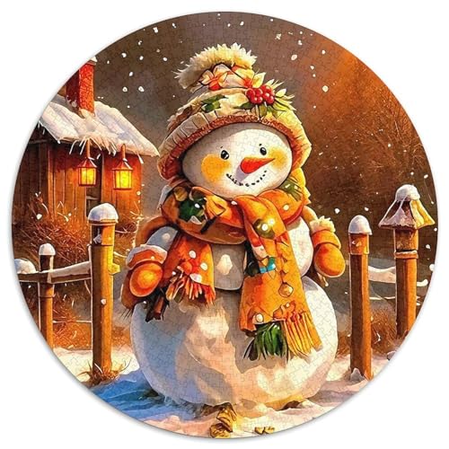 Schneemann 1000-teiliges Puzzle Für Erwachsene Kinder Weihnachten Anspruchsvolles Puzzle Entspannend Familie Aktivität Spiele Geschenk Zum Geburtstag 1000pcs (67.5x67.5cm) von PFQHUAIDH