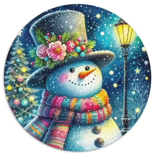 Schneemann 1000-teiliges Puzzle Für Erwachsene Kinder Weihnachten Anspruchsvolles Puzzle Entspannend Familie Aktivität Spiele Spielzeug Geschenk 1000pcs (67.5x67.5cm) von PFQHUAIDH
