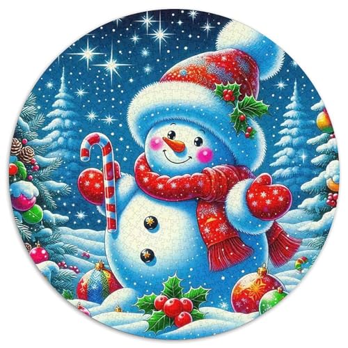 Schneemann 1000-teiliges Puzzle Für Erwachsene Kinder Weihnachten Anspruchsvolles Puzzle Entspannend Familie Aktivität Spiele Spielzeug Geschenk 1000pcs (67.5x67.5cm) von PFQHUAIDH