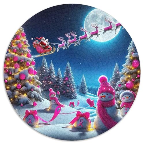 Schneemann 1000-teiliges Puzzle Für Erwachsene Kinder Weihnachten Anspruchsvolles Puzzle Entspannend Familienspielabende Spielzeug Geschenk 1000pcs (67.5x67.5cm) von PFQHUAIDH