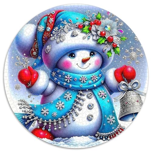 Schneemann 1000-teiliges Puzzle Für Erwachsene Kinder Weihnachten Anspruchsvolles Puzzle Entspannend Perfekt Für Spieleabende Geschenk Zum Geburtstag 1000pcs (67.5x67.5cm) von PFQHUAIDH
