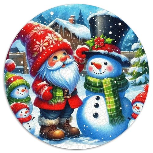 Schneemann 1000-teiliges Puzzle Für Erwachsene Kinder Weihnachten Anspruchsvolles Puzzle Stress Abbauen Familienspielabende Spielzeug Geschenk 1000pcs (67.5x67.5cm) von PFQHUAIDH