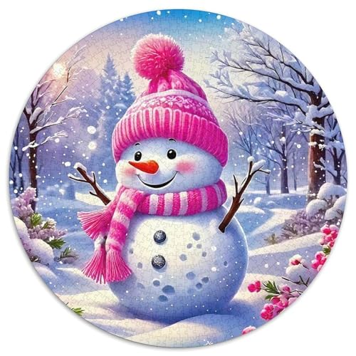 Schneemann 1000-teiliges Puzzle Für Erwachsene Kinder Weihnachten Herausforderndes Puzzle Entspannend Familie Aktivität Spiele Geschenk Zum Geburtstag 1000pcs (67.5x67.5cm) von PFQHUAIDH