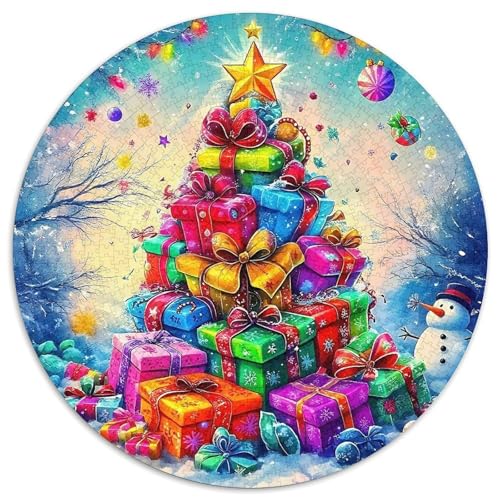 Schneemann 1000-teiliges Puzzle Für Erwachsene Kinder Weihnachten Herausforderndes Puzzle Entspannend Familienspielabende Spielzeug Geschenk 1000pcs (67.5x67.5cm) von PFQHUAIDH