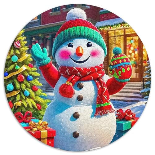Schneemann 1000-teiliges Puzzle Für Frauen, Männer Weihnachten Anspruchsvolles Puzzle Entspannend Familie Aktivität Spiele Geschenk Zum Geburtstag 1000pcs (67.5x67.5cm) von PFQHUAIDH