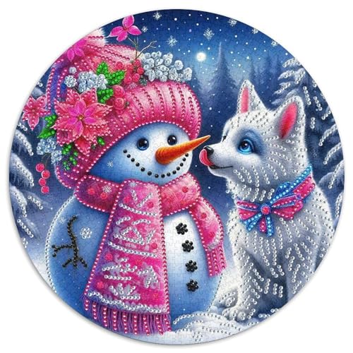 Schneemann 1000-teiliges Puzzle Für Frauen, Männer Weihnachten Anspruchsvolles Puzzle Entspannend Familie Aktivität Spiele Spielzeug Geschenk 1000pcs (67.5x67.5cm) von PFQHUAIDH