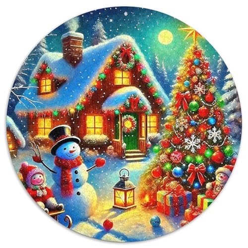 Schneemann 1000-teiliges Puzzle Für Frauen, Männer Weihnachten Anspruchsvolles Puzzle Entspannend Perfekt Für Spieleabende Spielzeug Geschenk 1000pcs (67.5x67.5cm) von PFQHUAIDH