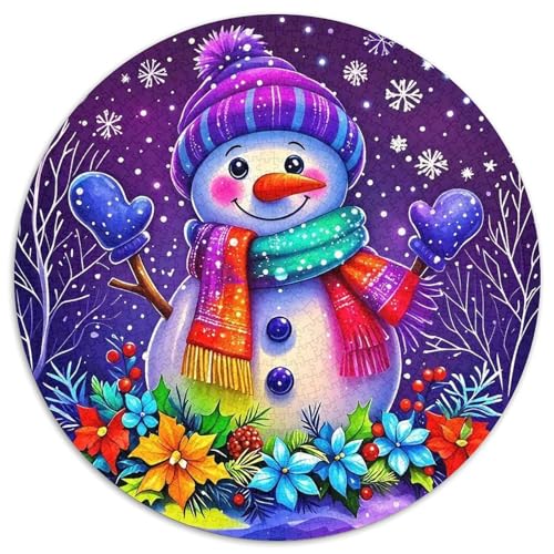 Schneemann 1000-teiliges Puzzle Für Frauen, Männer Weihnachten Anspruchsvolles Puzzle Stress Abbauen Familie Aktivität Spiele Geschenk Zum Geburtstag 1000pcs (67.5x67.5cm) von PFQHUAIDH