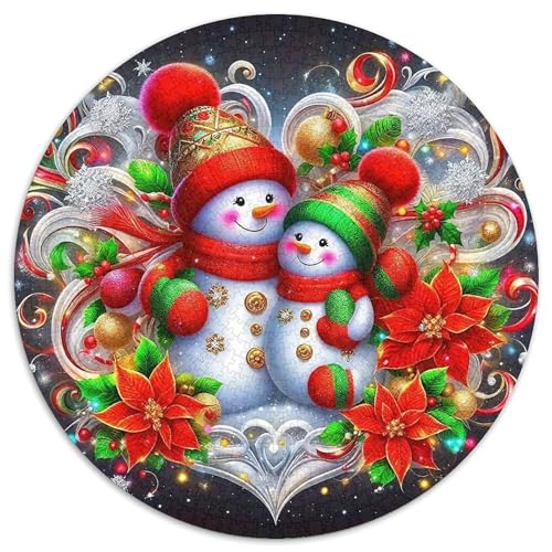 Schneemann 1000-teiliges Puzzle Für Frauen, Männer Weihnachten Herausforderndes Puzzle Entspannend Perfekt Für Spieleabende Spielzeug Geschenk 1000pcs (67.5x67.5cm) von PFQHUAIDH