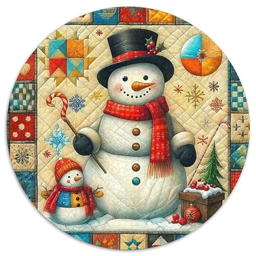 Schneemann 1000-teiliges Puzzle Für Frauen, Männer Weihnachten Herausforderndes Puzzle Entspannend Perfekt Für Spieleabende Spielzeug Geschenk 1000pcs (67.5x67.5cm) von PFQHUAIDH