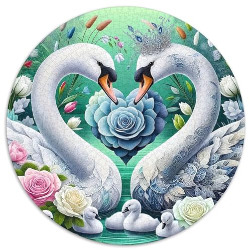 Schwan 1000-teiliges Puzzle Für Frauen, Männer Wasservogel Anspruchsvolles Puzzle Entspannend Familienspielabende Spielzeug Geschenk 1000pcs (67.5x67.5cm) von PFQHUAIDH