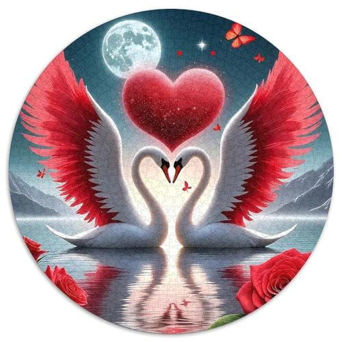 Schwan 1000-teiliges Puzzle Für Frauen, Männer Wasservogel Herausforderndes Puzzle Entspannend Familienspielabende Spielzeug Geschenk 1000pcs (67.5x67.5cm) von PFQHUAIDH