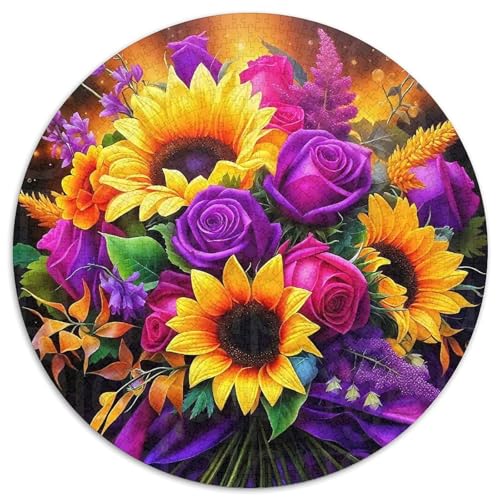 Sea of Blumens 1000-teiliges Puzzle Für Erwachsene Kinder Blumen Herausforderndes Puzzle Entspannend Familie Aktivität Spiele Geschenk Zum Geburtstag 1000pcs (67.5x67.5cm) von PFQHUAIDH