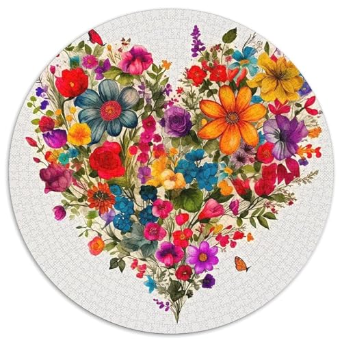 Sea of Blumens 1000-teiliges Puzzle Für Erwachsene Kinder Blumen Herausforderndes Puzzle Entspannend Perfekt Für Spieleabende Spielzeug Geschenk 1000pcs (67.5x67.5cm) von PFQHUAIDH