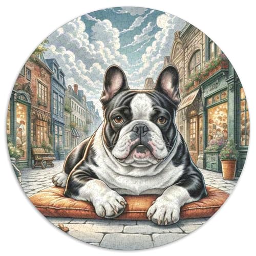 Spielzeug Bulldog 1000-teiliges Puzzle Für Frauen, Männer Tier Thema Herausforderndes Puzzle Stress Abbauen Familienspielabende Spielzeug Geschenk 1000pcs (67.5x67.5cm) von PFQHUAIDH