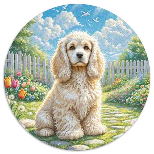 Spielzeug Langhaarer Ohrhund 1000-teiliges Puzzle Für Frauen, Männer Tier Thema Herausforderndes Puzzle Entspannend Familienspielabende Spielzeug Geschenk 1000pcs (67.5x67.5cm) von PFQHUAIDH
