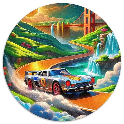 Sportwagen 1000-teiliges Puzzle Für Erwachsene Kinder Fahrzeug Anspruchsvolles Puzzle Stress Abbauen Familienspielabende Spielzeug Geschenk 1000pcs (67.5x67.5cm) von PFQHUAIDH