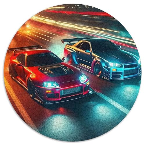 Sportwagen 1000-teiliges Puzzle Für Erwachsene Kinder Fahrzeug Anspruchsvolles Puzzle Stress Abbauen Perfekt Für Spieleabende Spielzeug Geschenk 1000pcs (67.5x67.5cm) von PFQHUAIDH