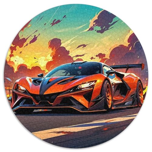Sportwagen 1000-teiliges Puzzle Für Erwachsene Kinder Fahrzeug Herausforderndes Puzzle Stress Abbauen Familienspielabende Geschenk Zum Geburtstag 1000pcs (67.5x67.5cm) von PFQHUAIDH