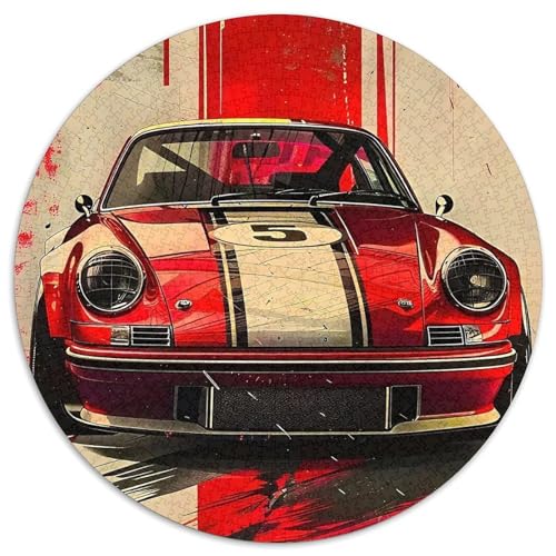 Sportwagen 1000-teiliges Puzzle Für Frauen, Männer Fahrzeug Anspruchsvolles Puzzle Stress Abbauen Familie Aktivität Spiele Spielzeug Geschenk 1000pcs (67.5x67.5cm) von PFQHUAIDH