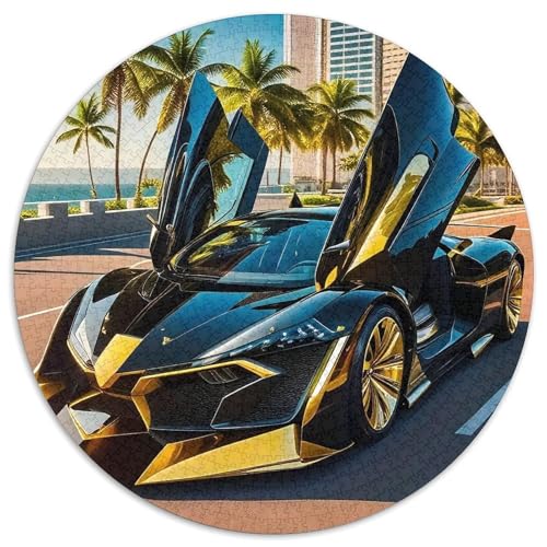 Sportwagen 1000-teiliges Puzzle Für Frauen, Männer Fahrzeug Herausforderndes Puzzle Entspannend Familie Aktivität Spiele Spielzeug Geschenk 1000pcs (67.5x67.5cm) von PFQHUAIDH