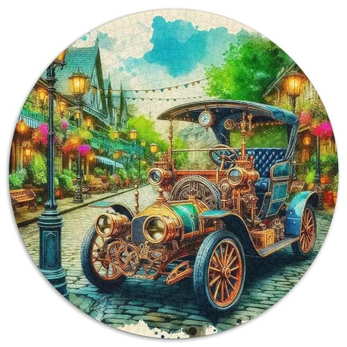 Steampunk 1000-teiliges Puzzle Für Erwachsene Kinder Fahrzeug Anspruchsvolles Puzzle Entspannend Familie Aktivität Spiele Spielzeug Geschenk 1000pcs (67.5x67.5cm) von PFQHUAIDH