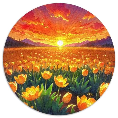 Tulpen 1000-teiliges Puzzle Für Erwachsene Kinder Blumen Anspruchsvolles Puzzle Entspannend Familie Aktivität Spiele Spielzeug Geschenk 1000pcs (67.5x67.5cm) von PFQHUAIDH