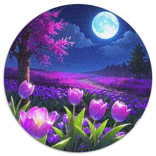 Tulpen 1000-teiliges Puzzle Für Frauen, Männer Blumen Herausforderndes Puzzle Entspannend Familienspielabende Spielzeug Geschenk 1000pcs (67.5x67.5cm) von PFQHUAIDH