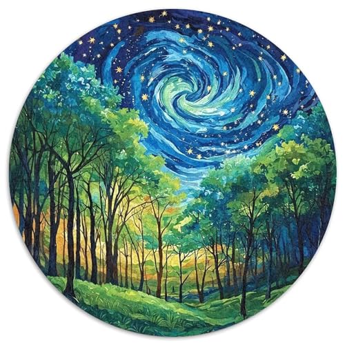 Wald 1000-teiliges Puzzle Für Frauen, Männer Vincent Van Gogh Anspruchsvolles Puzzle Stress Abbauen Perfekt Für Spieleabende Spielzeug Geschenk 1000pcs (67.5x67.5cm) von PFQHUAIDH