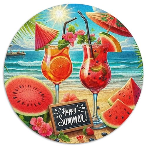 Wassermelone 1000-teiliges Puzzle Für Erwachsene Kinder Fruchtfertigung Herausforderndes Puzzle Entspannend Perfekt Für Spieleabende Spielzeug Geschenk 1000pcs (67.5x67.5cm) von PFQHUAIDH