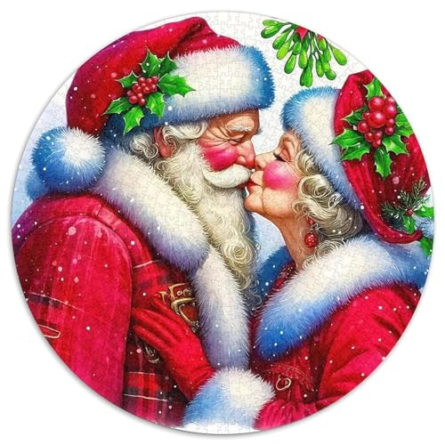 Weihnachtsmann 1000-teiliges Puzzle Für Erwachsene Kinder Weihnachten Herausforderndes Puzzle Entspannend Familienspielabende Spielzeug Geschenk 1000pcs (67.5x67.5cm) von PFQHUAIDH