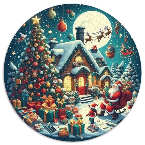 Weihnachtsmann 1000-teiliges Puzzle Für Erwachsene Kinder Weihnachtsthema Anspruchsvolles Puzzle Entspannend Familienspielabende Spielzeug Geschenk 1000pcs (67.5x67.5cm) von PFQHUAIDH