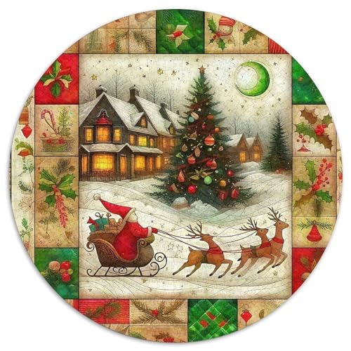 Weihnachtsmann 1000-teiliges Puzzle Für Frauen, Männer Weihnachten Herausforderndes Puzzle Entspannend Familie Aktivität Spiele Spielzeug Geschenk 1000pcs (67.5x67.5cm) von PFQHUAIDH