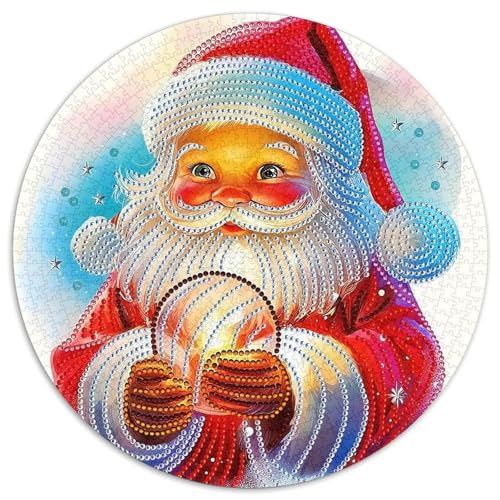 Weihnachtsmann 1000-teiliges Puzzle Für Frauen, Männer Weihnachten Herausforderndes Puzzle Entspannend Perfekt Für Spieleabende Spielzeug Geschenk 1000pcs (67.5x67.5cm) von PFQHUAIDH