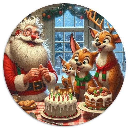 Weihnachtsmann 1000-teiliges Puzzle Für Frauen, Männer Weihnachtsthema Anspruchsvolles Puzzle Entspannend Perfekt Für Spieleabende Spielzeug Geschenk 1000pcs (67.5x67.5cm) von PFQHUAIDH