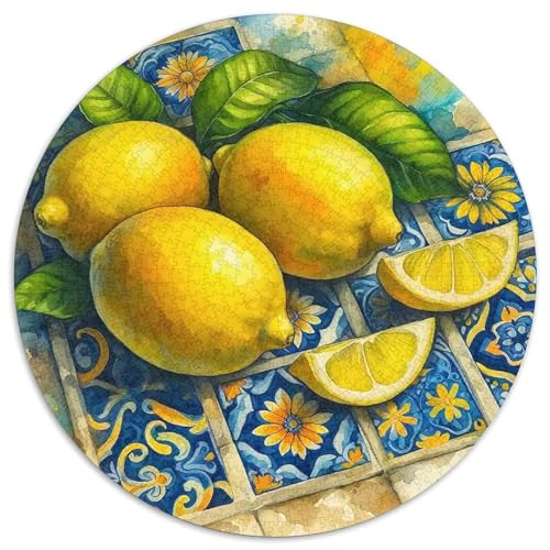 Zitrone 1000-teiliges Puzzle Für Erwachsene Kinder Fruchtfertigung Anspruchsvolles Puzzle Entspannend Familie Aktivität Spiele Spielzeug Geschenk 1000pcs (67.5x67.5cm) von PFQHUAIDH